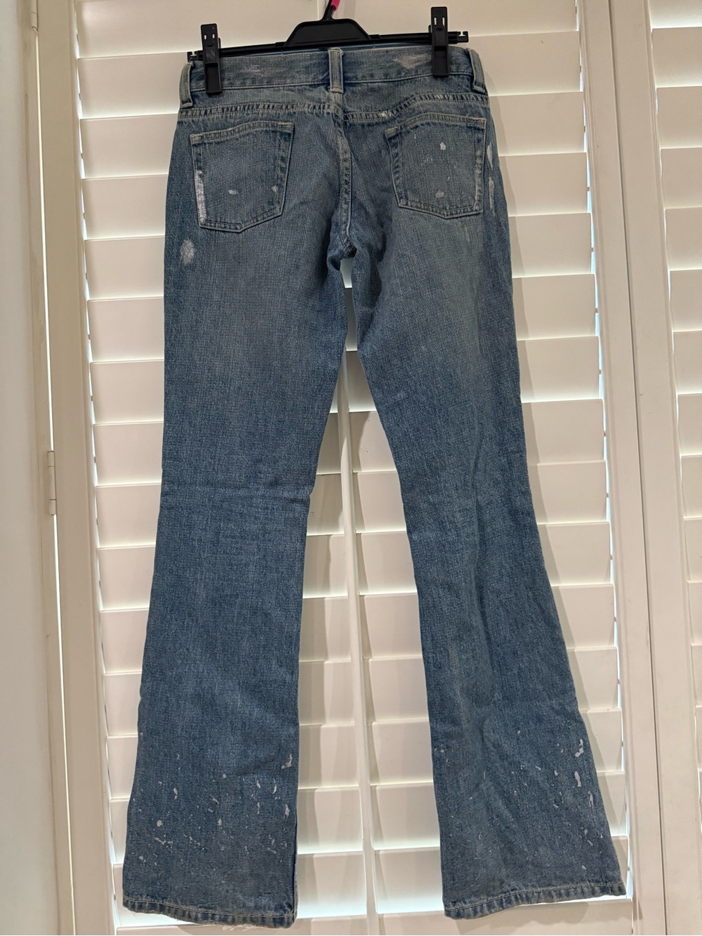 Guess Jeans, paint splatter pattern, size 24